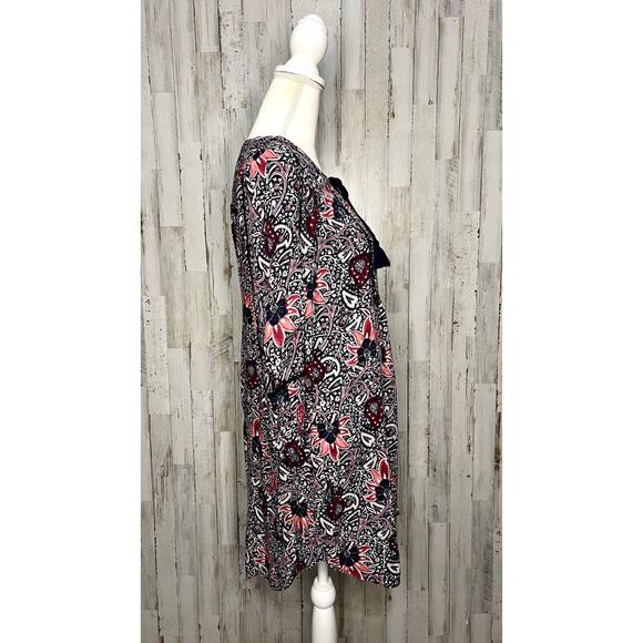 Lucky Brand Paisley Bell Sleeve Mini Dress Women's Small Multicolor Boho Chic - Picture 4 of 7